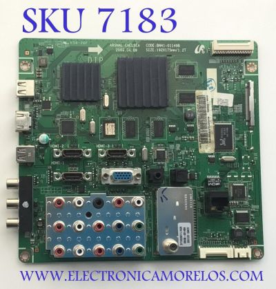 MAIN PARA TV SAMSUNG / NUMERO DE PARTE BN94-02686X / BN41-01149B / BN97-03799A / NUMERO DE PANEL LTF520HH03 / MODELO LN52B750U1F